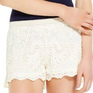 Mossimo Supply Co. Crochet Swim Shorts in Ivory Size Large